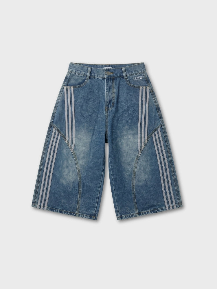 DCRB Striped Barrel Denim Jorts
