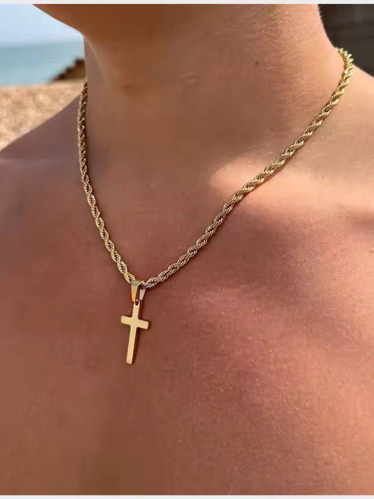 DCRB Rope Chain with Cross Hanger
