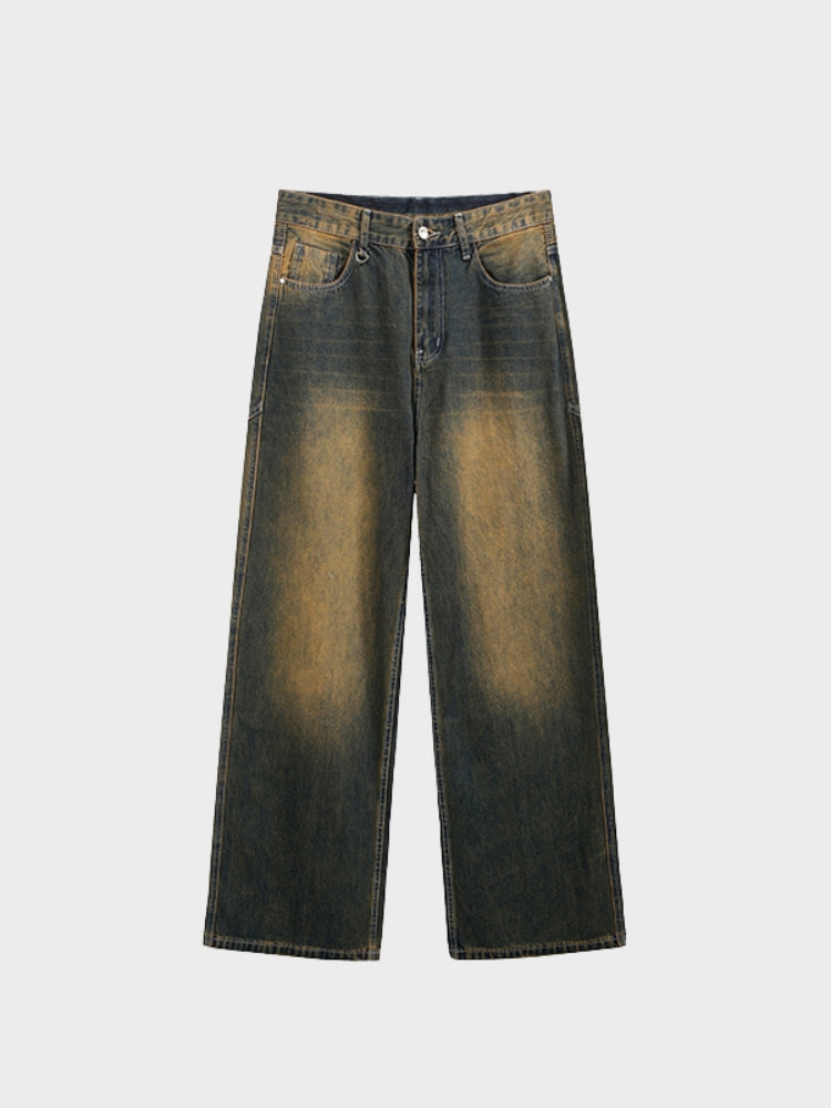 DCRB Women Baggy Denim Jeans - Sand