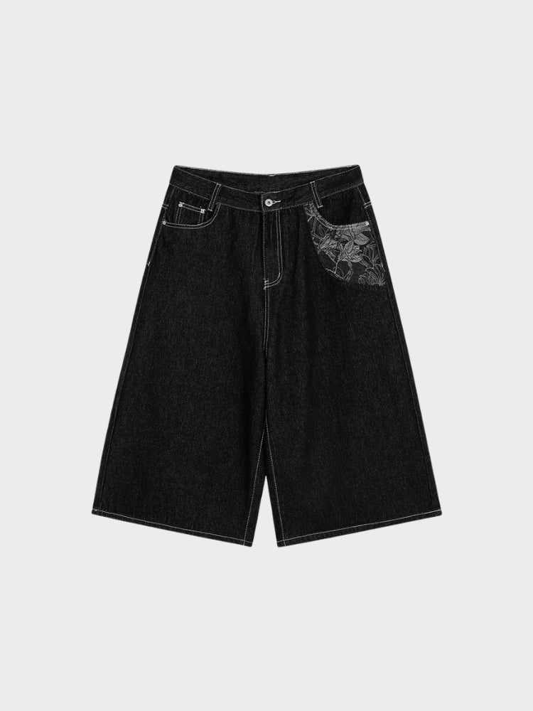 DCRB Raw Black Denim Jorts