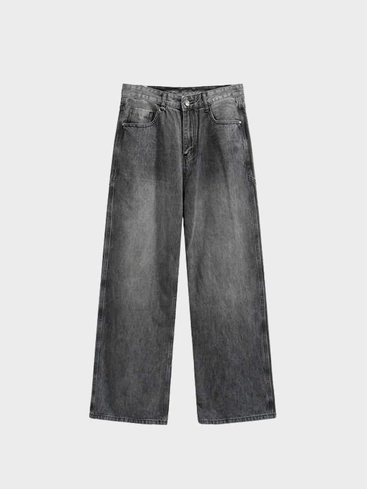 DCRB Women Baggy Denim Jeans - Black/Grey