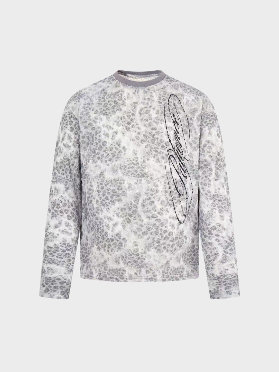 DCRB Distressed Leopard Longsleeve