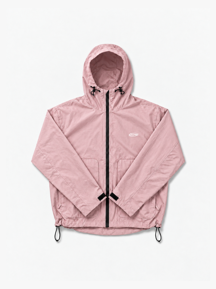 DCRB Pink Water Reactive Cheetah Rain Jacket