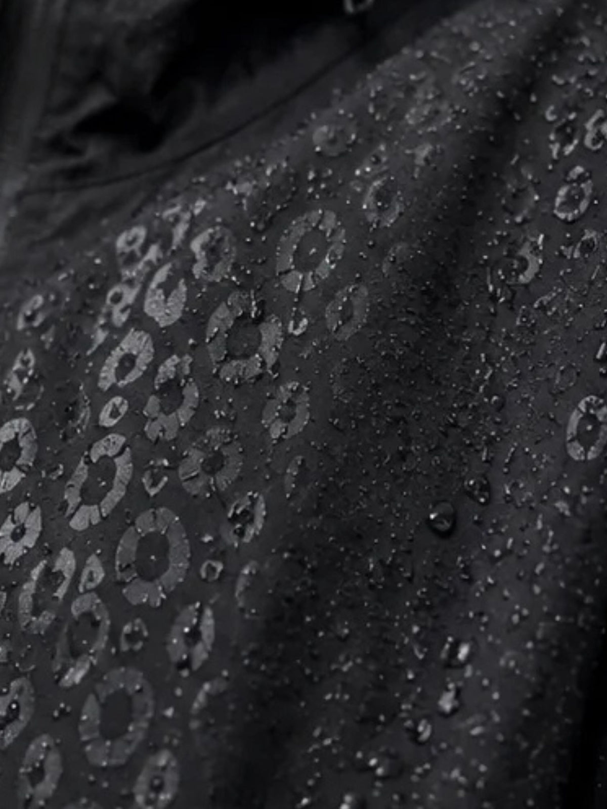 DCRB Black Water Reactive Cheetah Rain Jacket