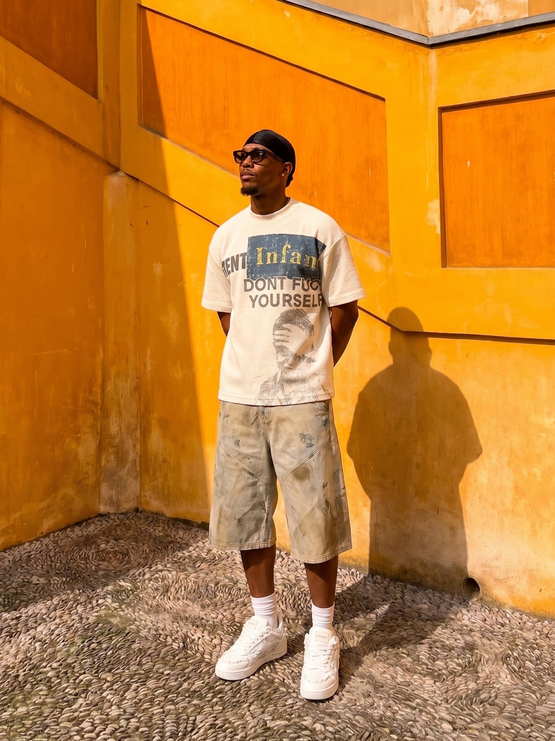 DCRB Washed Machete Capri Jorts
