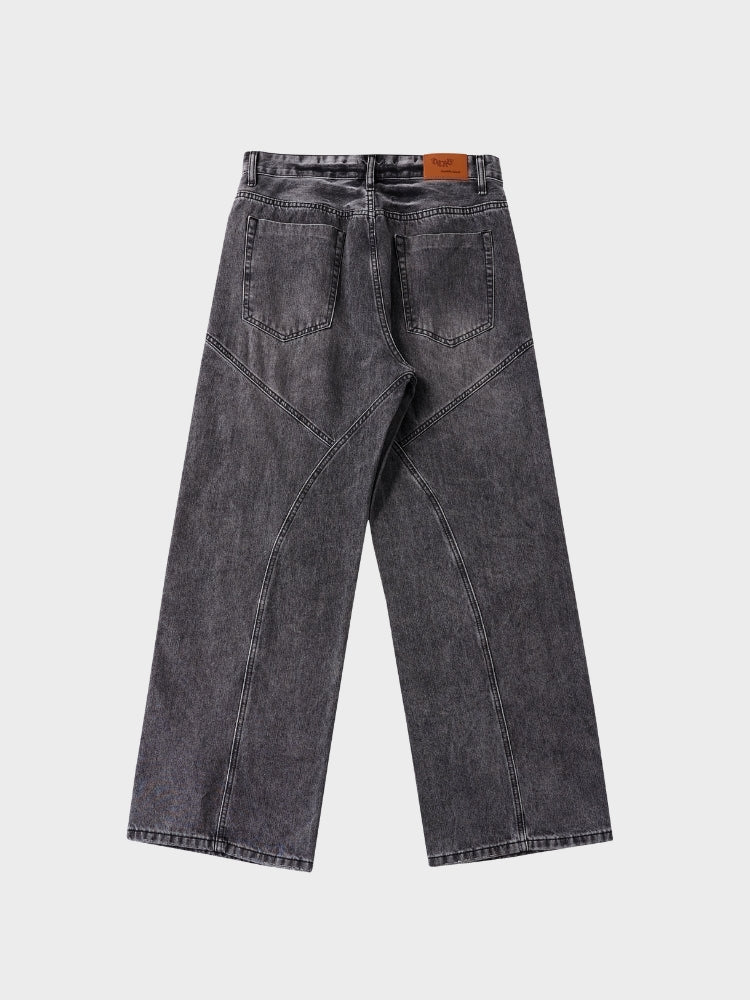 DCRB Baggy Denim Jeans - Black/Grey