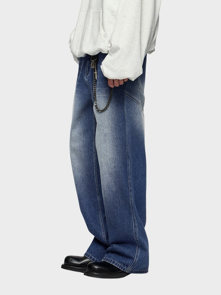 DCRB Women Baggy Denim Jeans - Blue