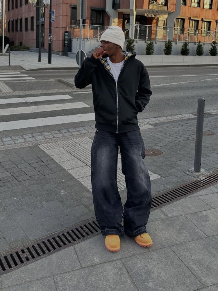 DCRB - Dark & Light Brown Sherpa Ninja Fleece