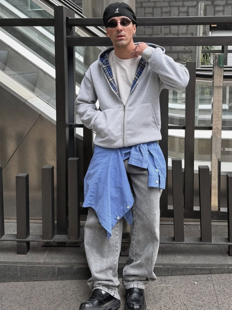 DCRB Inside Out Checkered Zipper