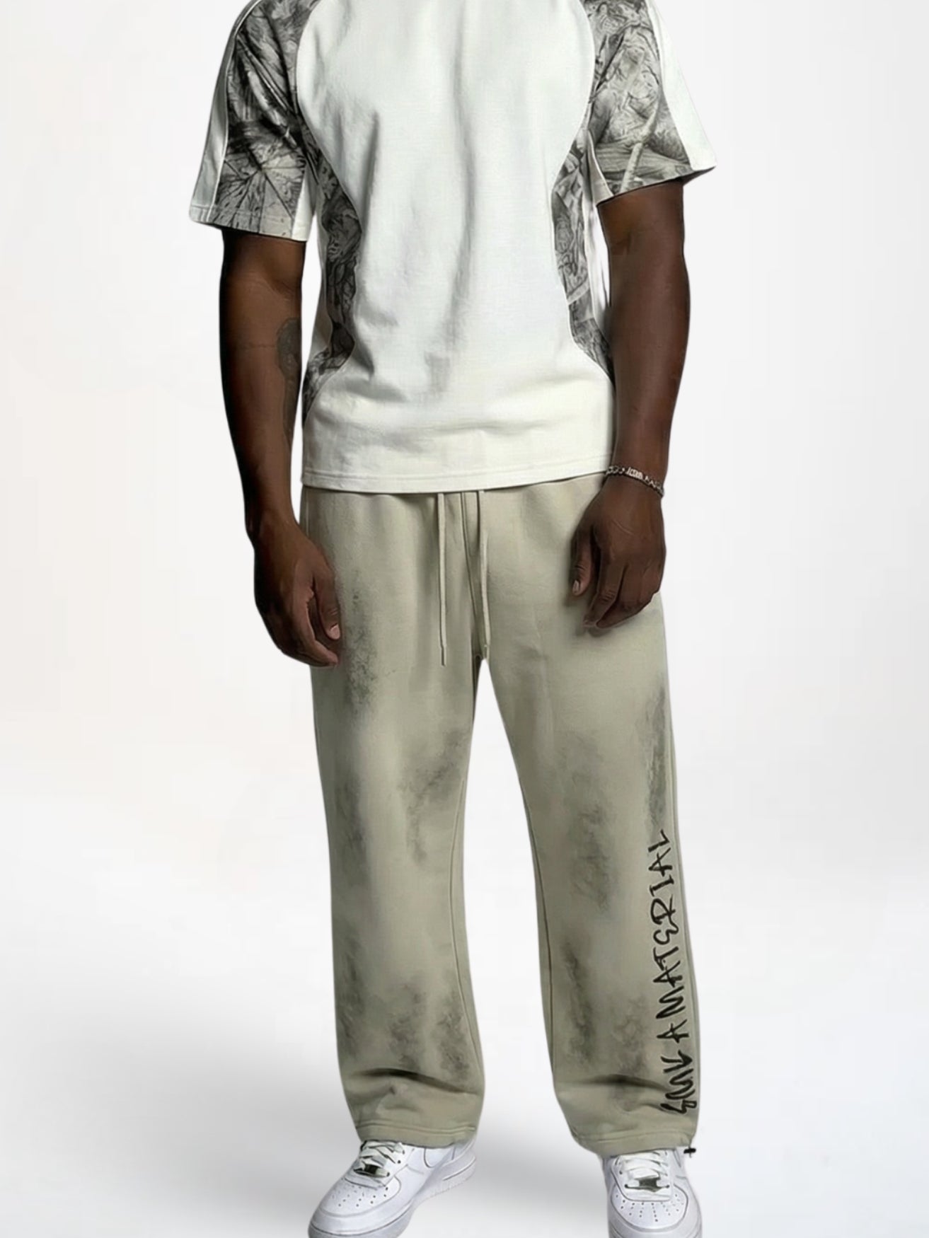 DCRB Distressed Material Joggers