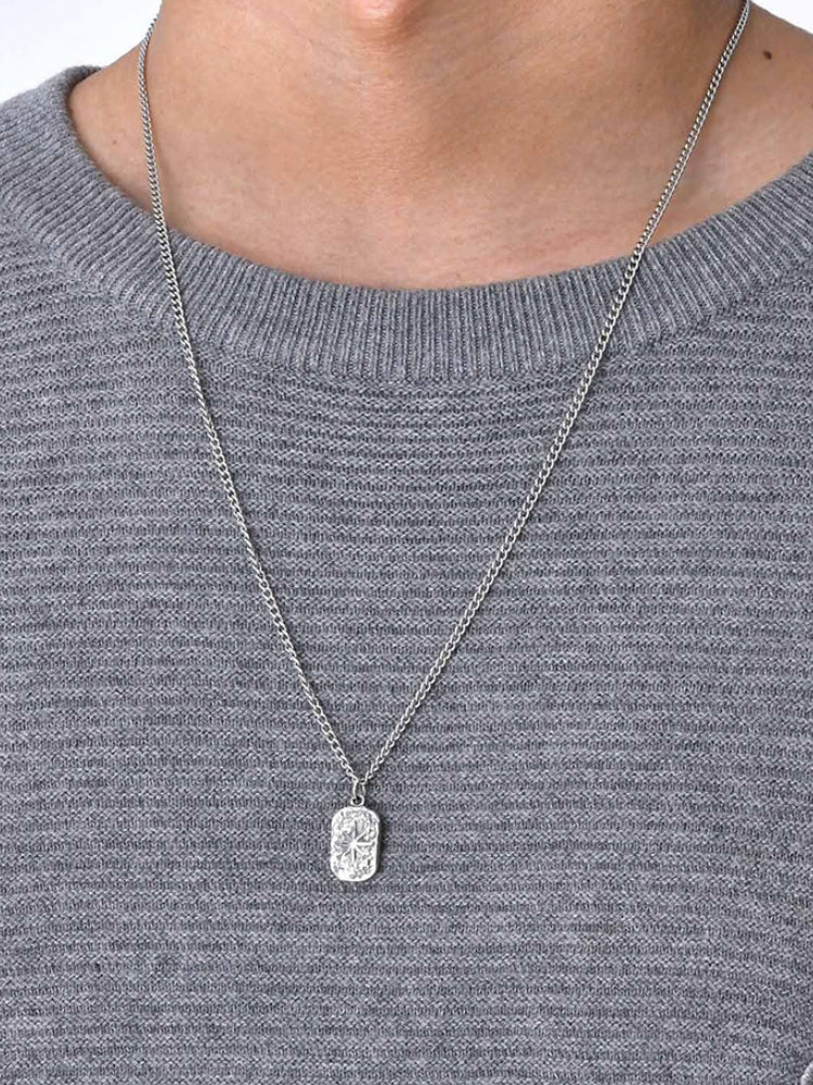 DCRB 8 Point Star Silver Necklace