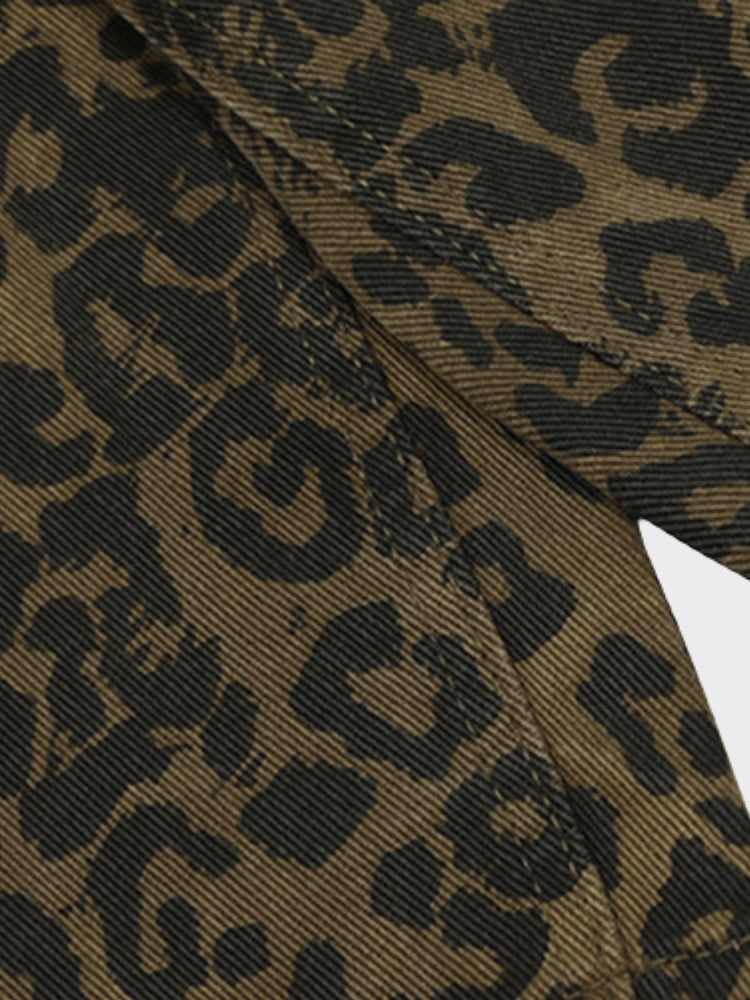 Leopard Denim Jorts