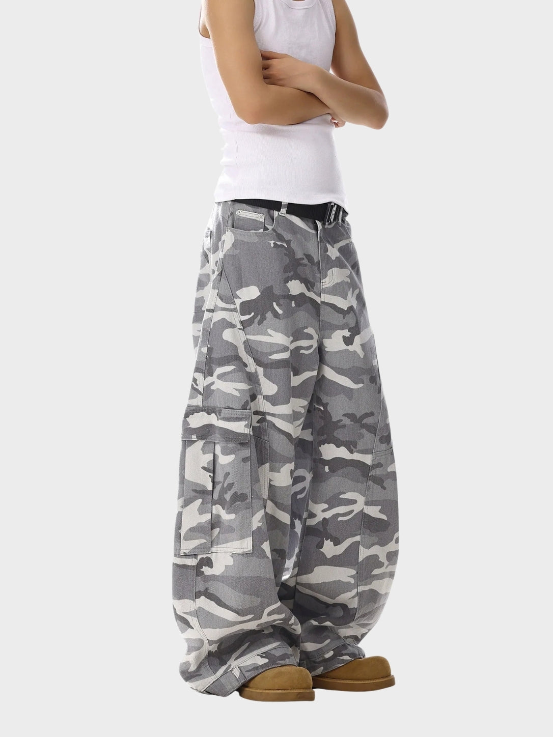DCRB Grey Camo Cargo Denim
