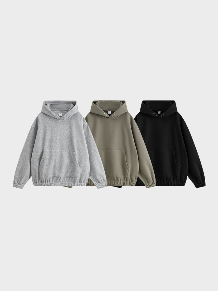 Decarba Studded Fleece Hoodie