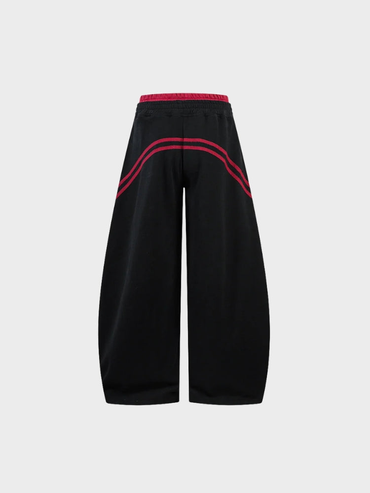 DCRB Striped Contrast Barrel Fit Joggers