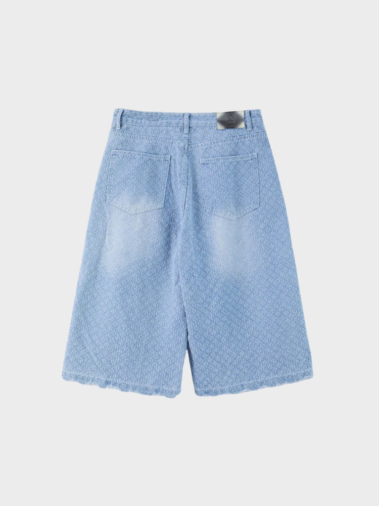 DCRB Textured Wide Leg Jorts