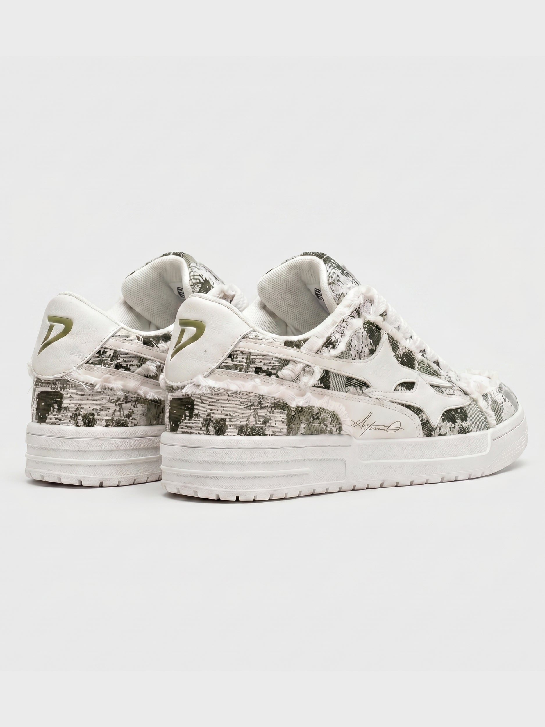 DCRB Broken Camo Green Sneakers