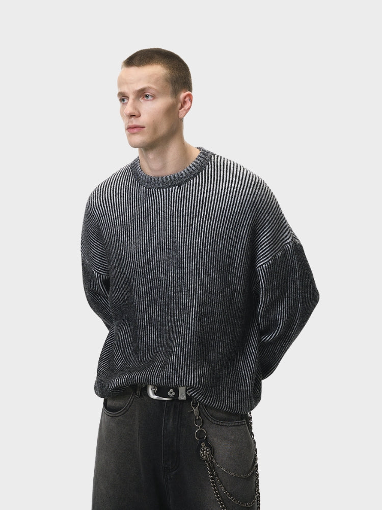 DCRB Two Tone Dark Knitted Sweater