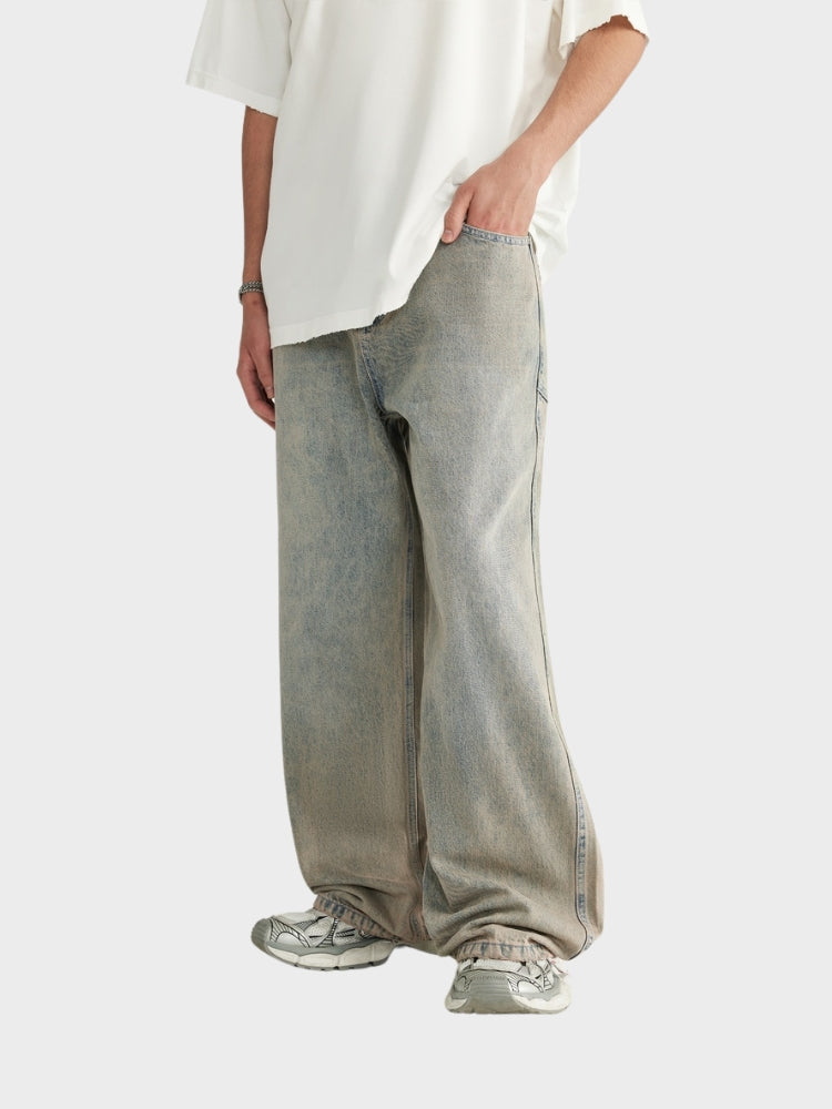 DCRB Women Baggy Denim Jeans - Light Grey