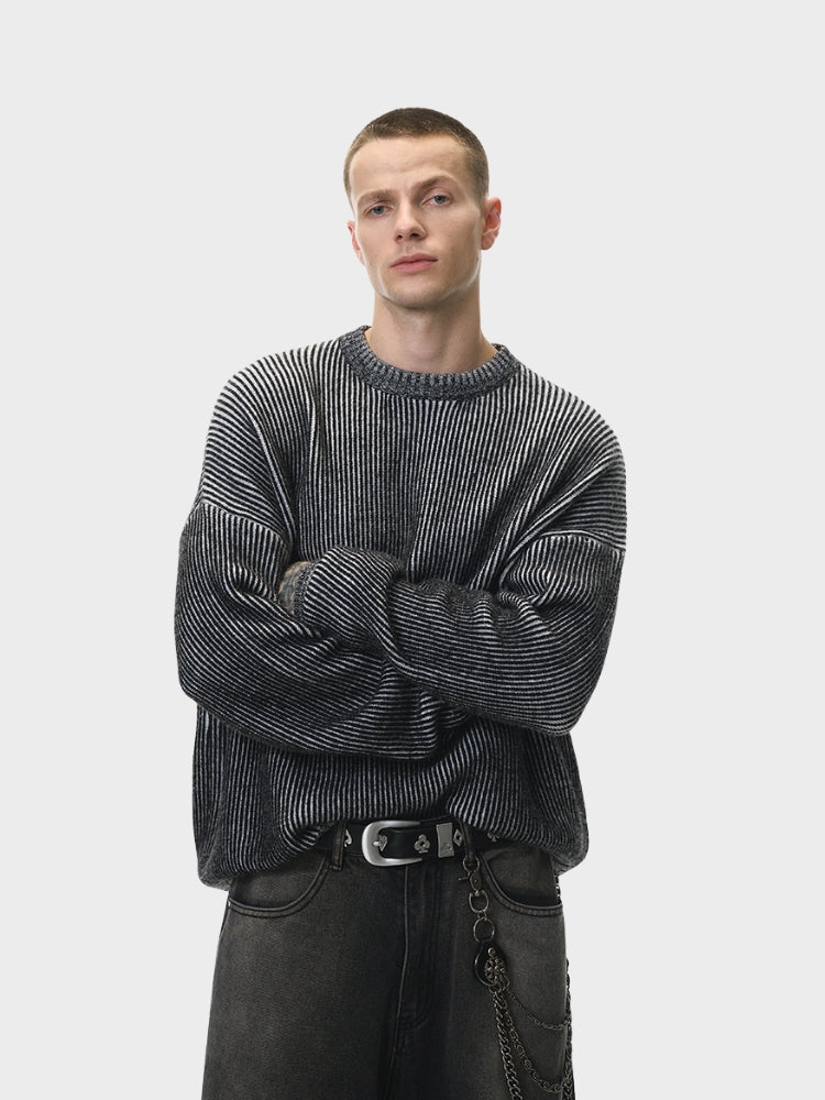 DCRB Two Tone Dark Knitted Sweater