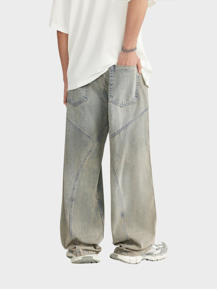 DCRB Women Baggy Denim Jeans - Light Grey