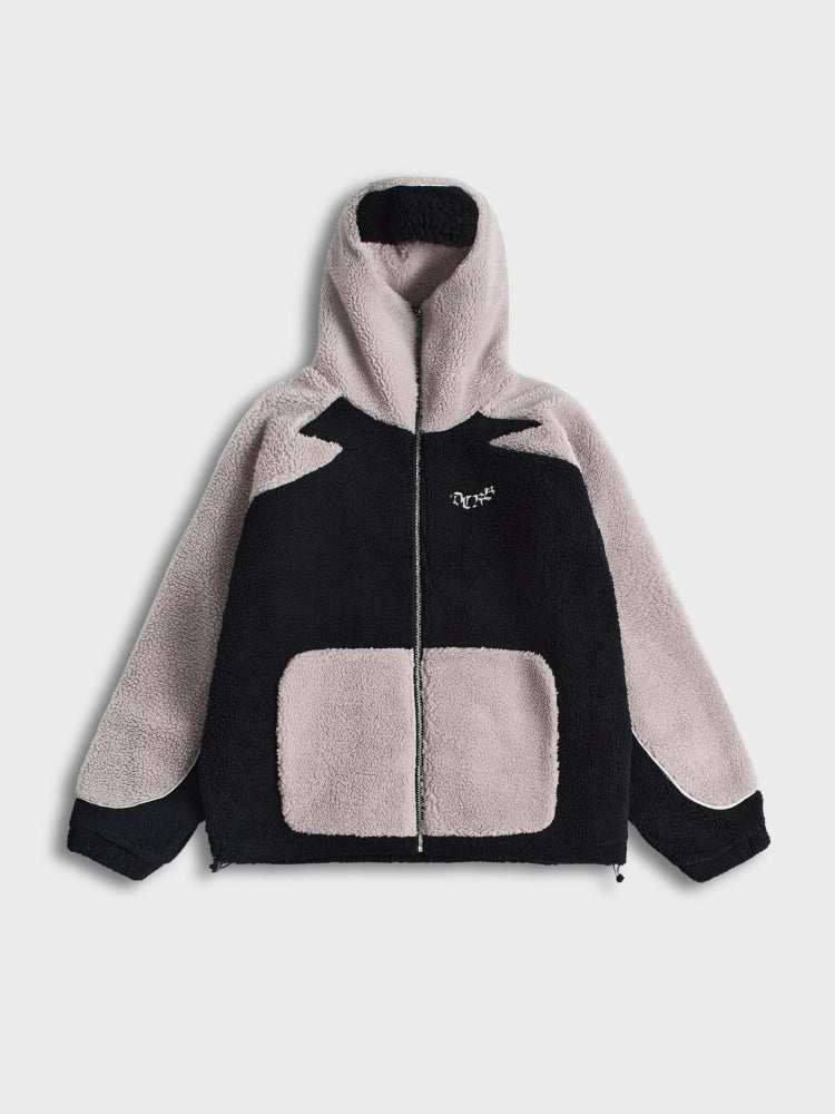 DCRB - Wolf Grey & White Sherpa Ninja Fleece