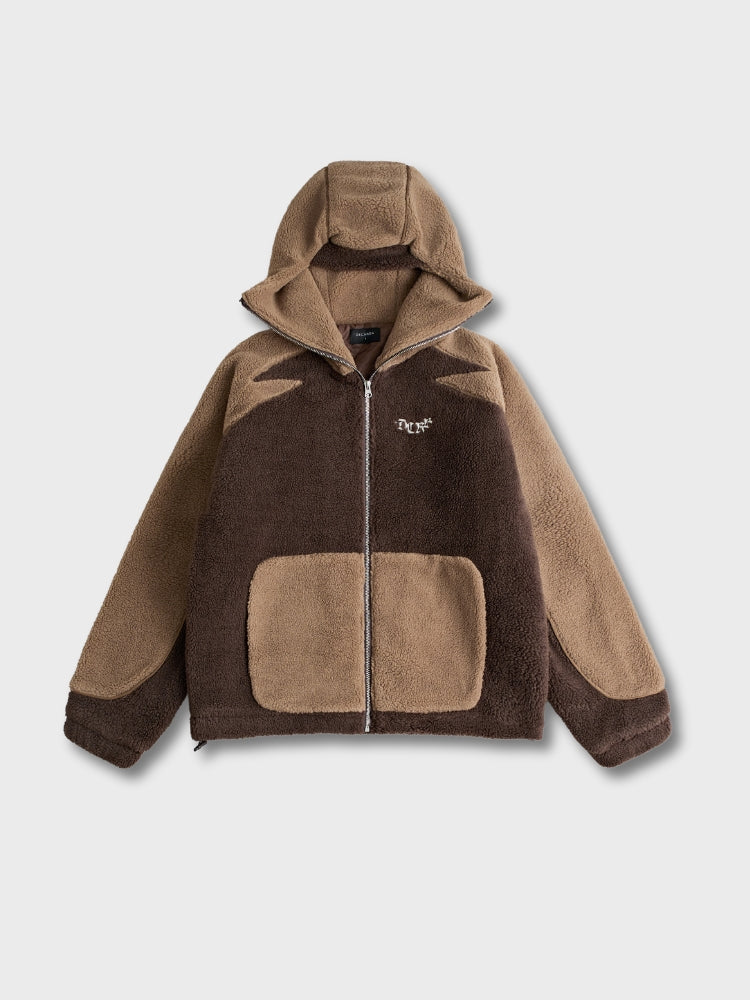 DCRB - Dark & Light Brown Sherpa Ninja Fleece