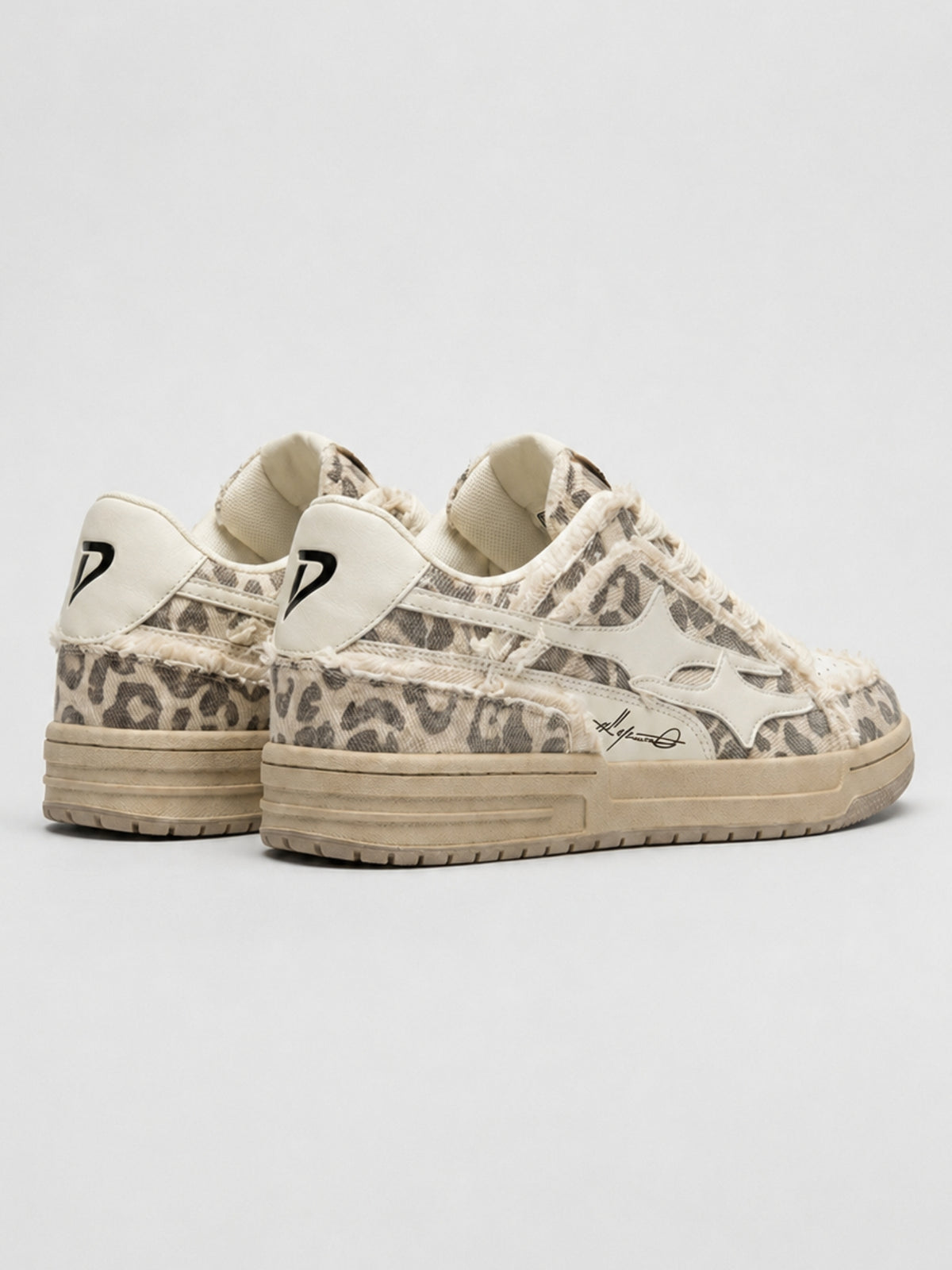 DCRB Bone Leopard Sneakers
