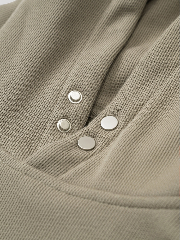 Decarba Studded Fleece Hoodie