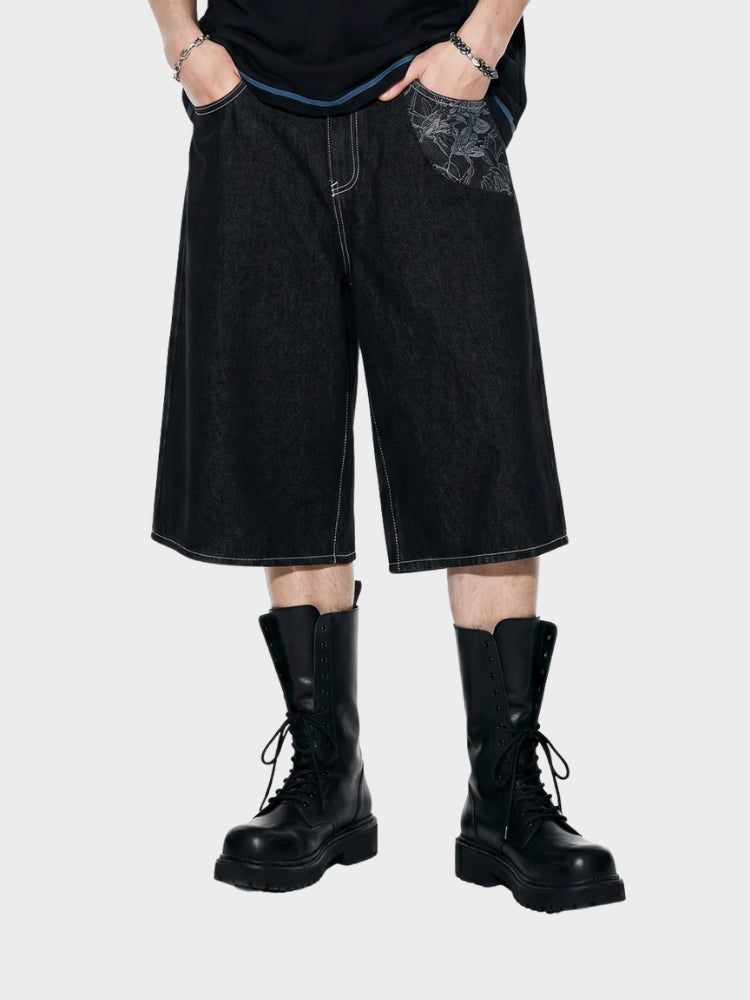 DCRB Raw Black Denim Jorts