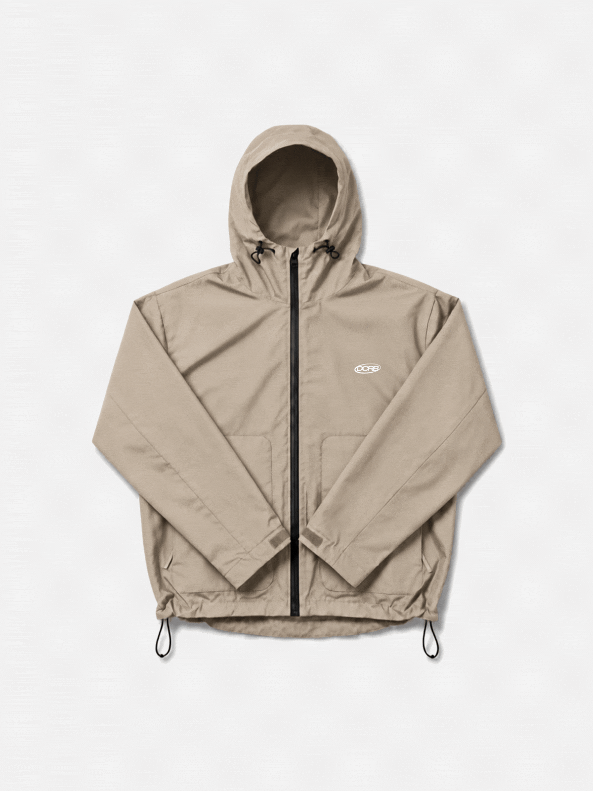 DCRB Beige Water Reactive Cheetah Rain Jacket