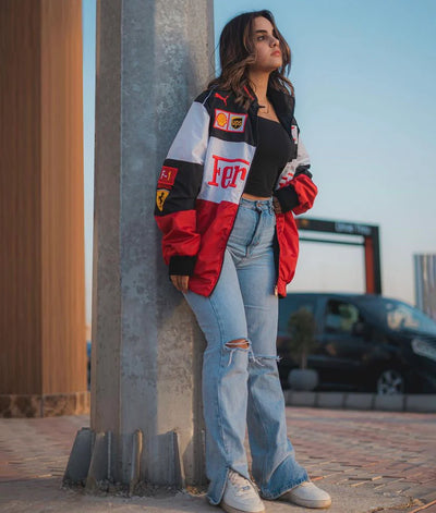 Vintage Red Ferrari Jacket