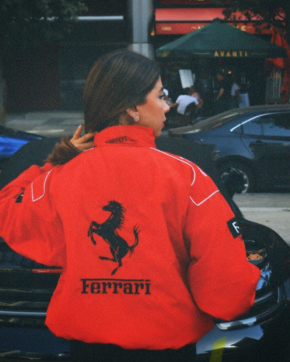 Vintage White Ferrari Jacket