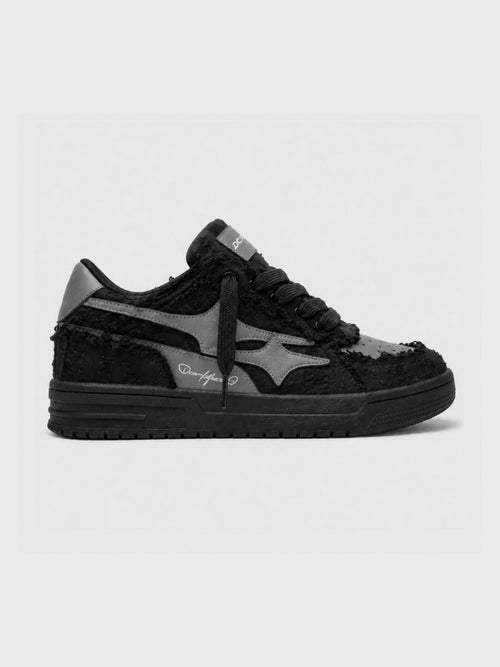 DCRB Broken Black Sneakers in Black