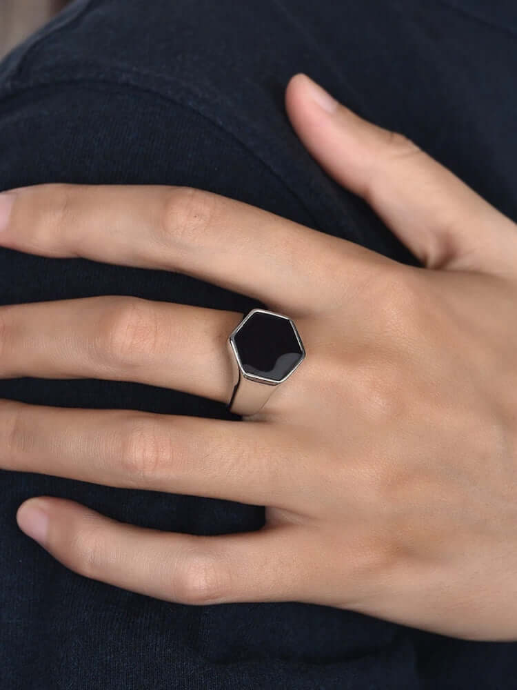 Athens Hexagon Ring