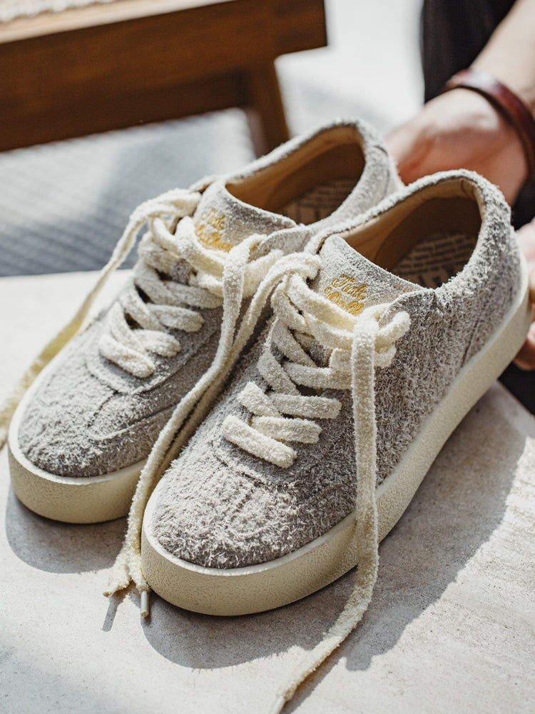 Leather Mohair Sneakers