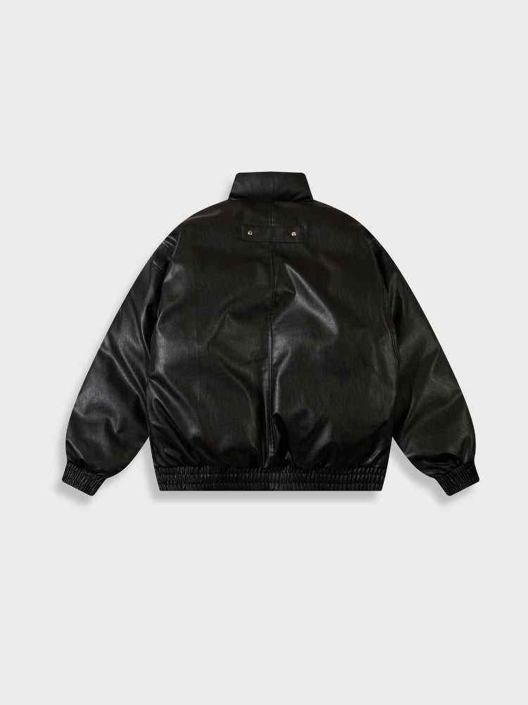 Leather Parka Jacket