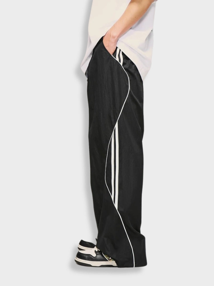 Striped Wide Joggers