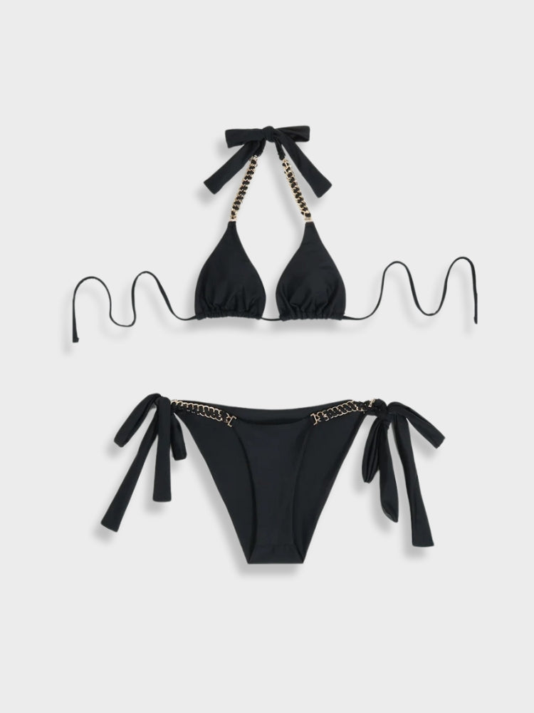 Black & Gold Bikini Set