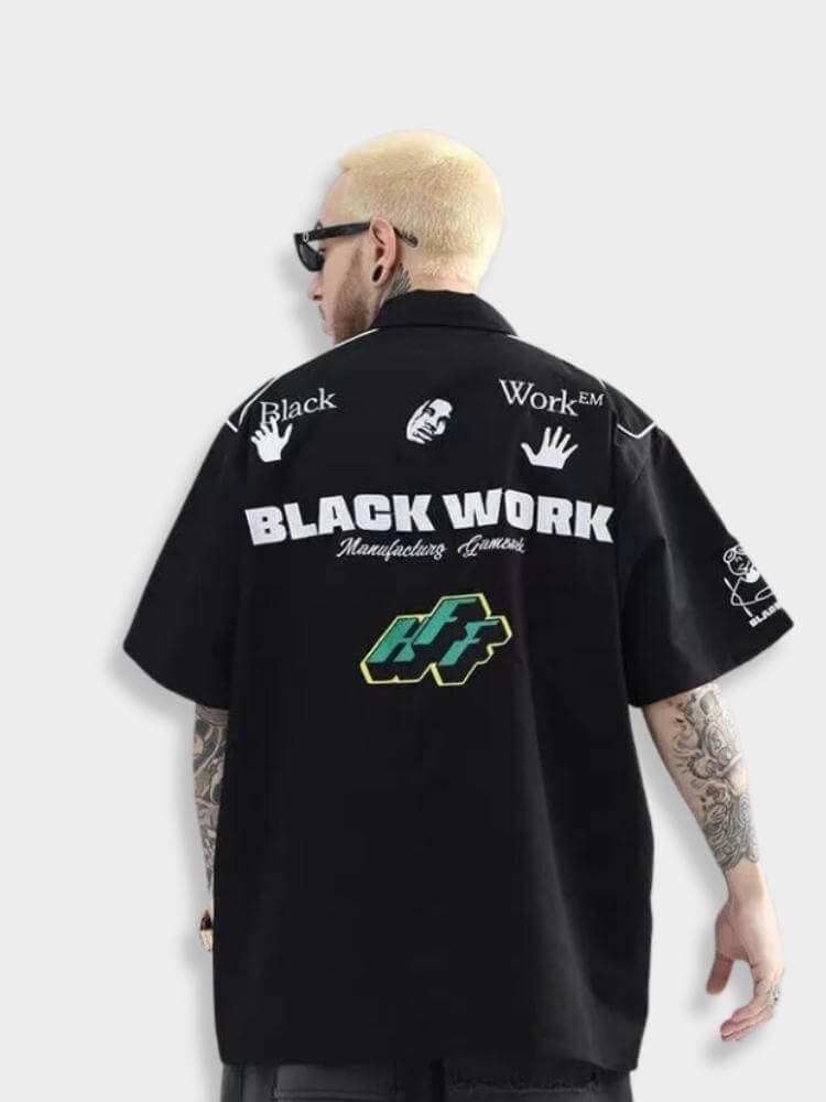 Retro Shirt - Black Work