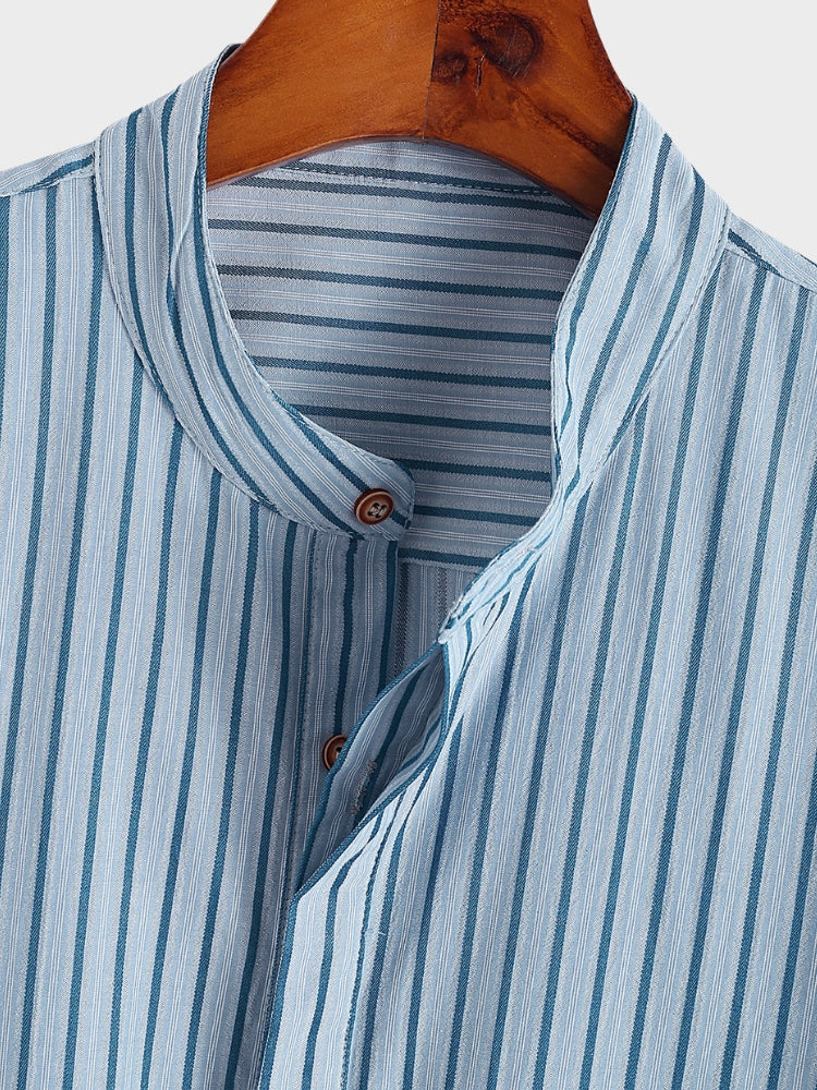 Light Blue Mykonos Collar Shirt