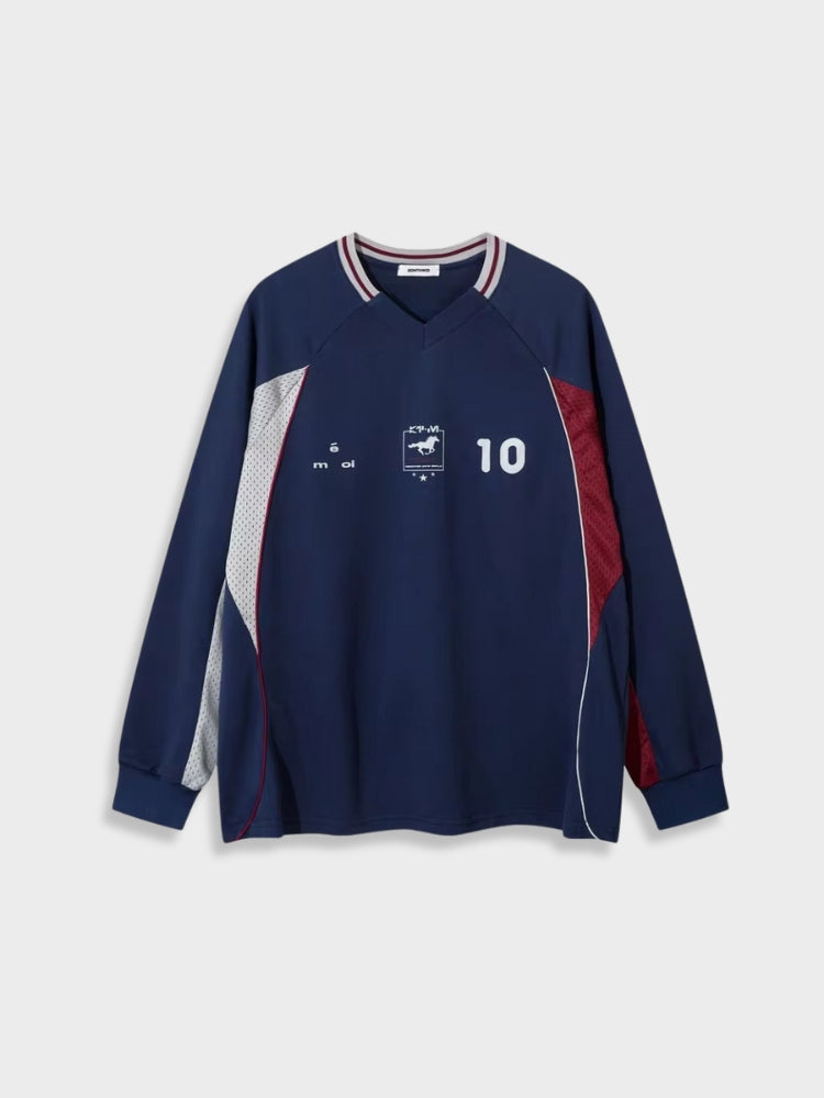 Oldskool French Football Longsleeve