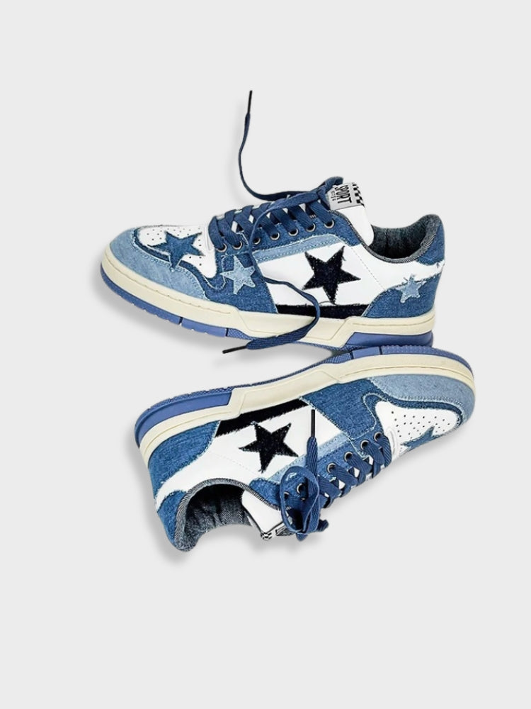 Blue Denim Star Dunks