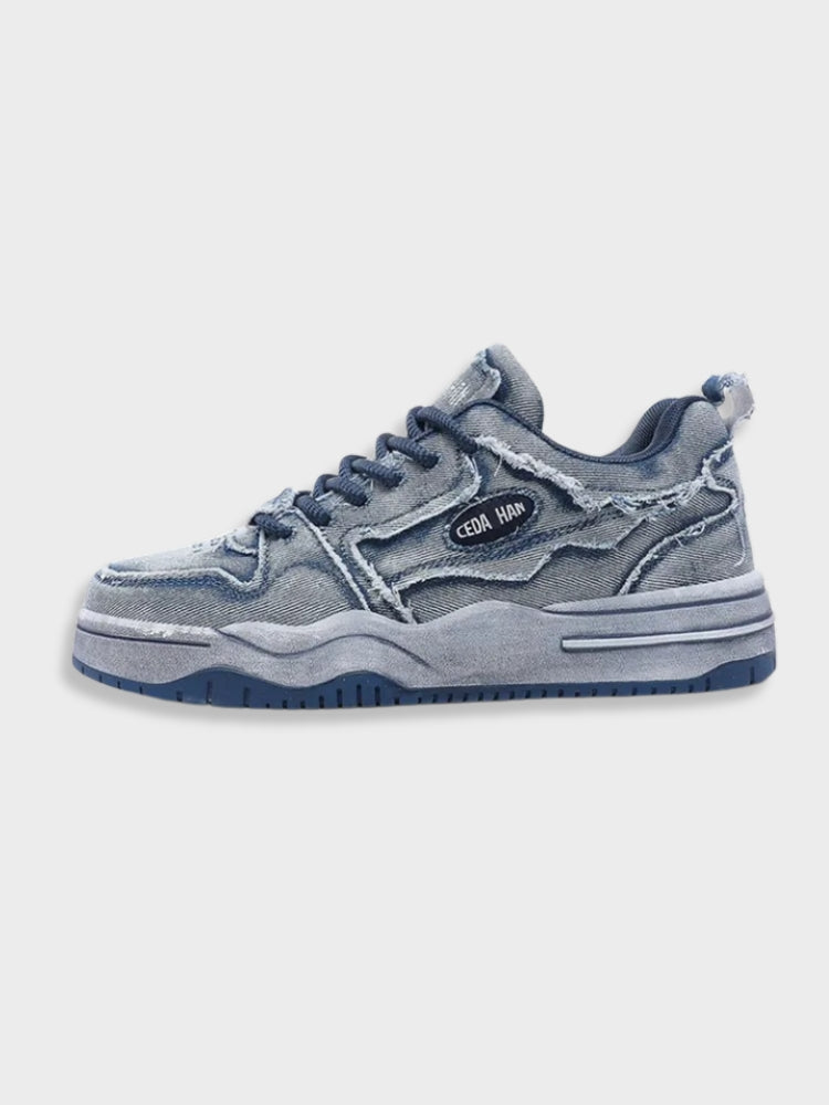 Decarba Washed Denim Sneakers