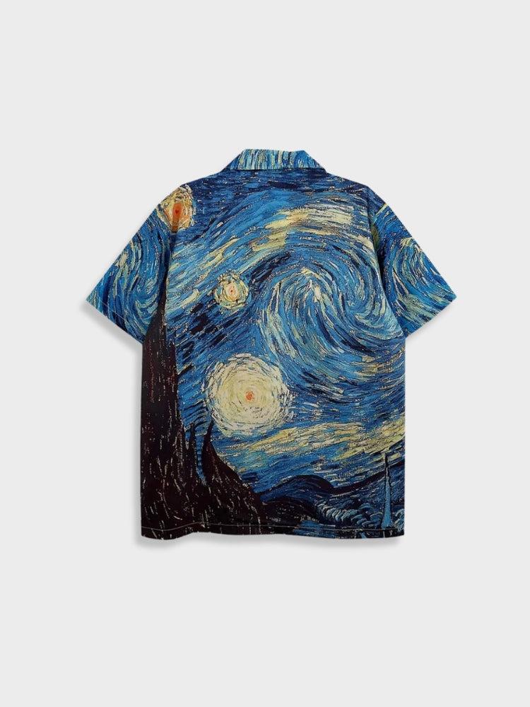 Van Gogh - Starry Night Retro Blouse