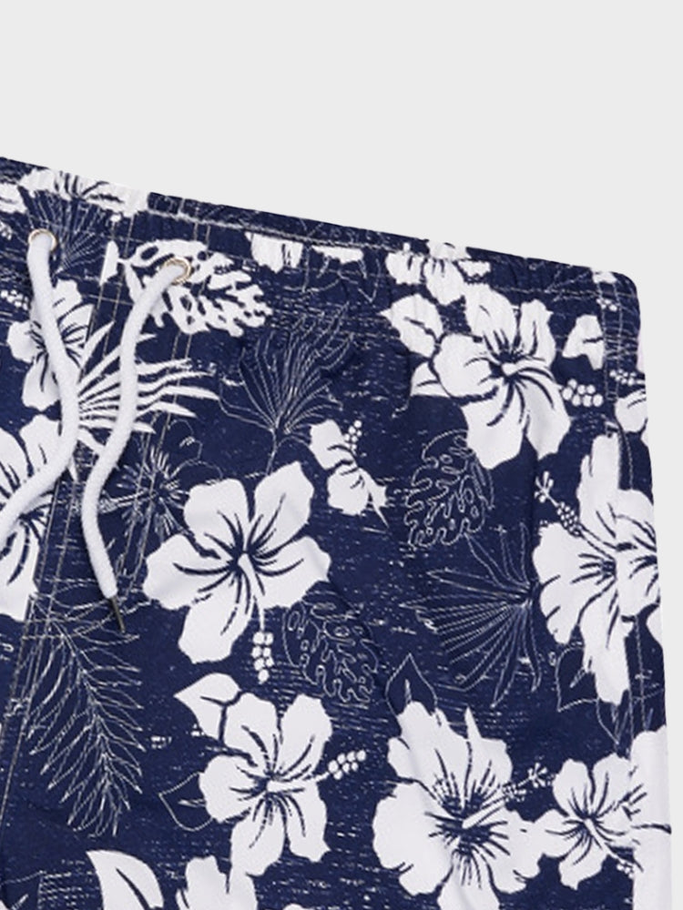 Vintage Flower Summer-Swim Shorts