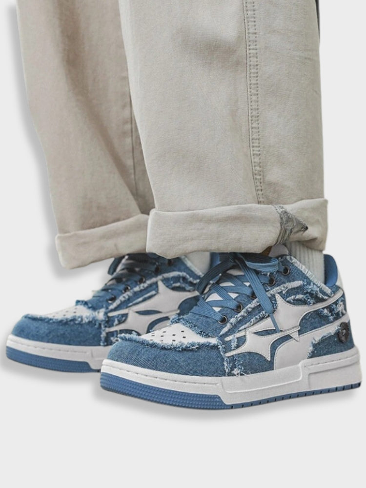Denim Blue Y2K Sneakers