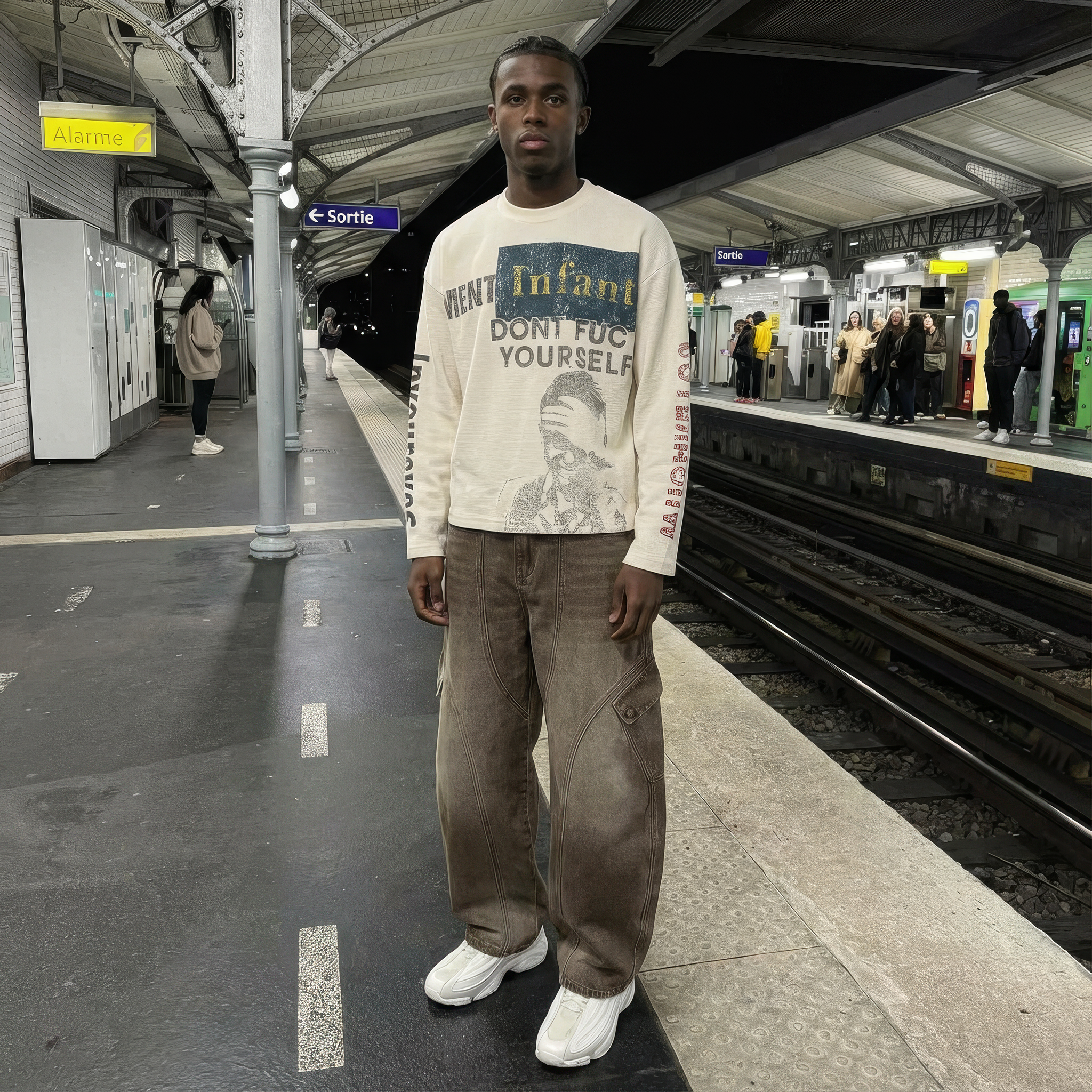 DCRB Washed Workwear Barrel Jeans