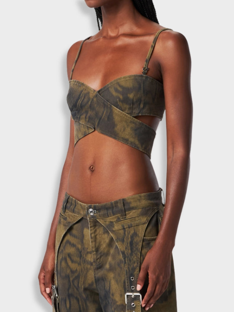 Sexy Camouflage Summer Top