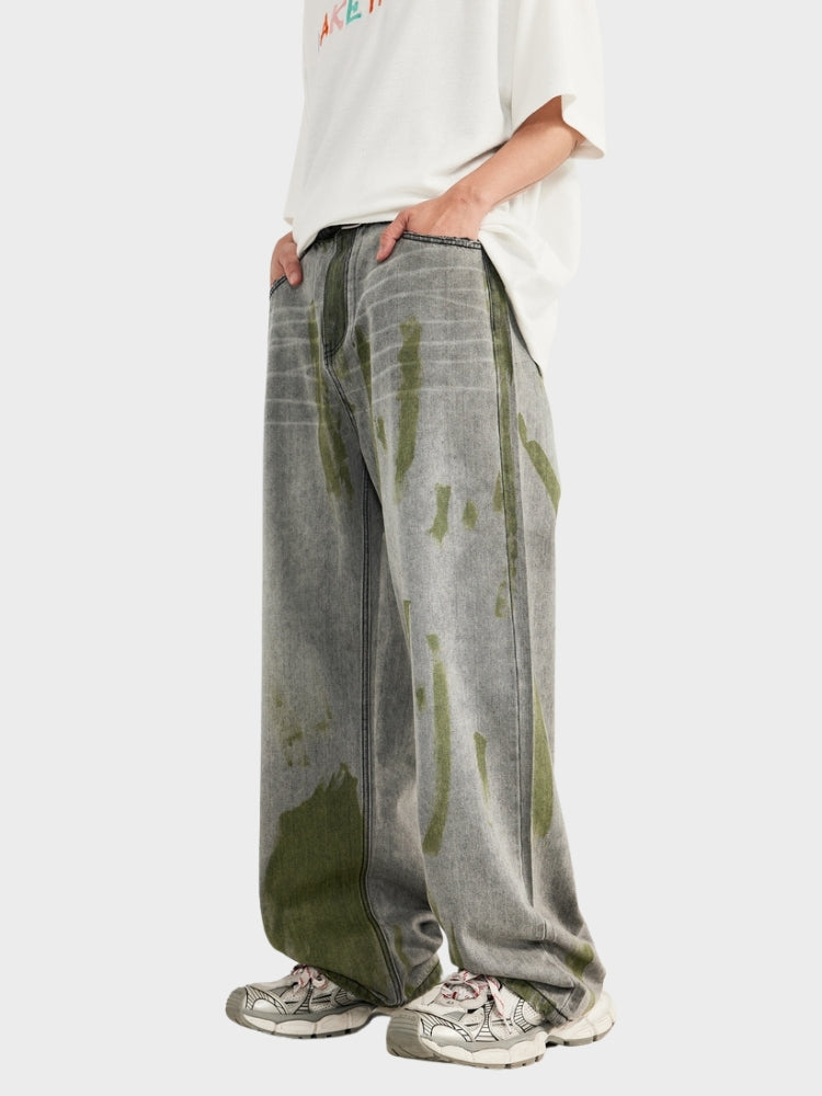 DCRB Wide Leg Contrasting Denim